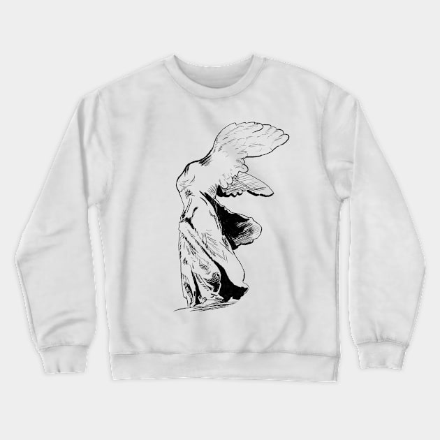 Winged Victory of Samothrace Crewneck Sweatshirt by RimaSalloum13